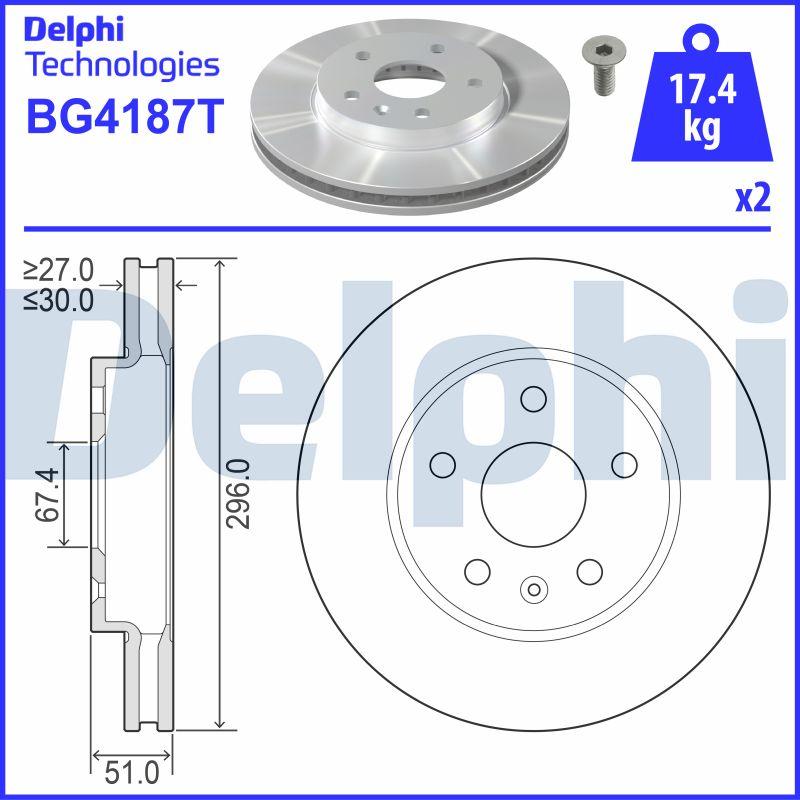 Delphi BG4187T - Jarrulevy inparts.fi