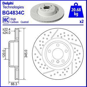 Delphi BG4834C - Jarrulevy inparts.fi