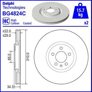 Delphi BG4824C - Jarrulevy inparts.fi