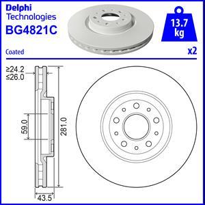 Delphi BG4821C - Jarrulevy inparts.fi