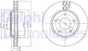 Delphi BG4258 - Jarrulevy inparts.fi