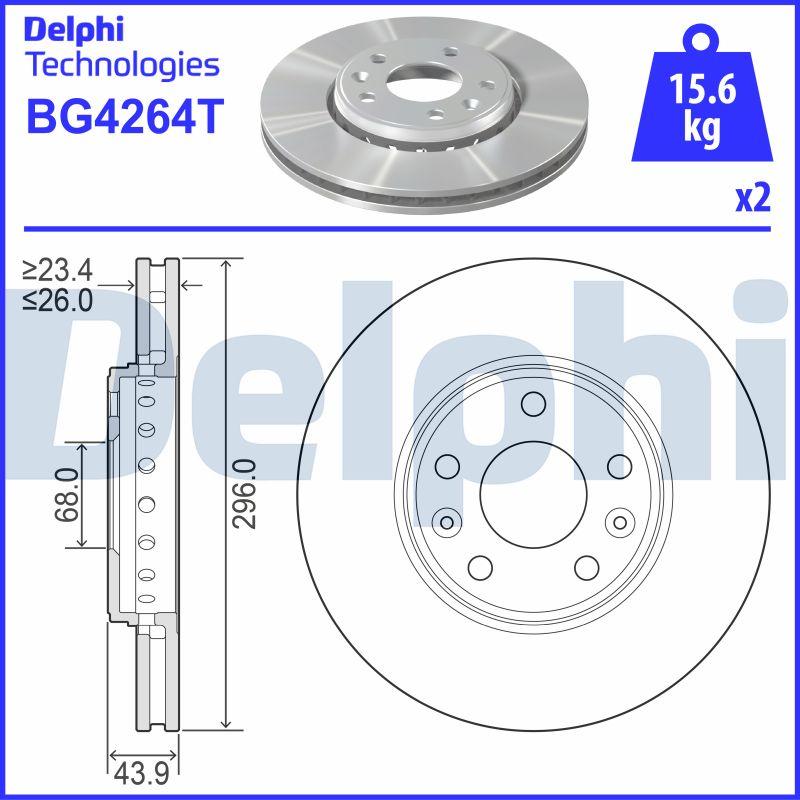 Delphi BG4264T - Jarrulevy inparts.fi