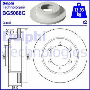 Delphi BG5088C - Jarrulevy inparts.fi