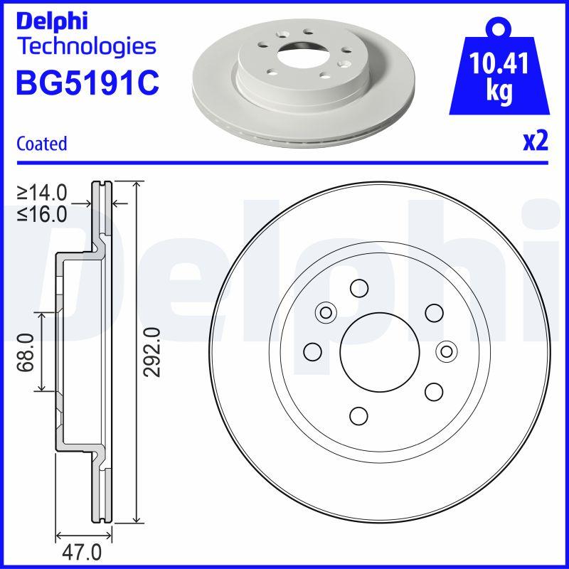 Delphi BG5191C - Jarrulevy inparts.fi