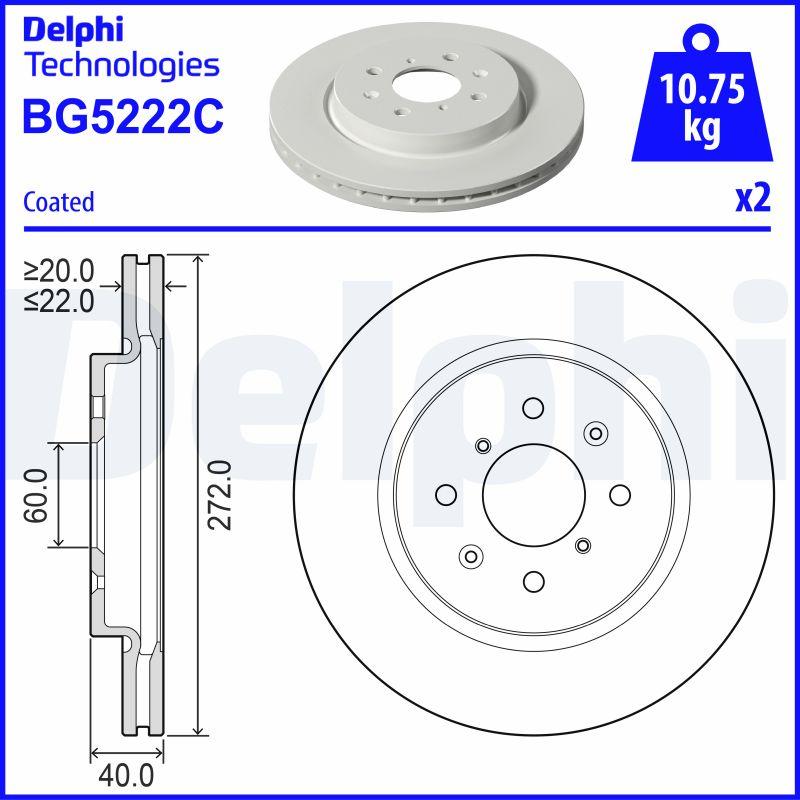 Delphi BG5222C - Jarrulevy inparts.fi