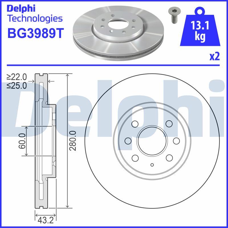 Delphi BG3989T - Jarrulevy inparts.fi