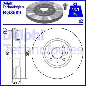 Delphi BG3989 - Jarrulevy inparts.fi