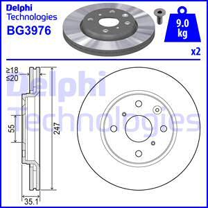 Delphi BG3976 - Jarrulevy inparts.fi