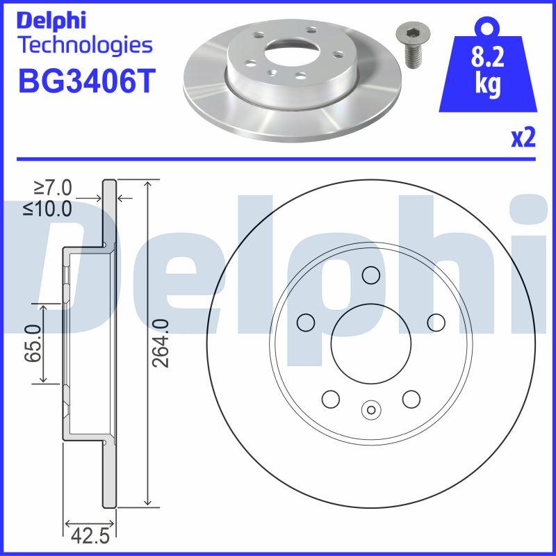 Delphi BG3406T - Jarrulevy inparts.fi