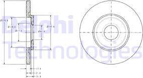 Delphi BG3421C - Jarrulevy inparts.fi