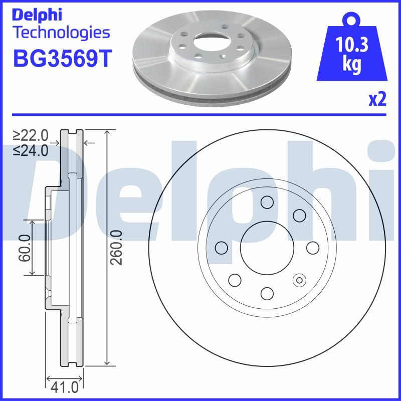 Delphi BG3569T - Jarrulevy inparts.fi