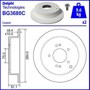 Delphi BG3680C - Jarrulevy inparts.fi