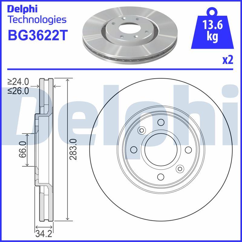 Delphi BG3622T - Jarrulevy inparts.fi