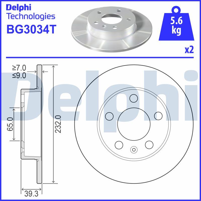 Delphi BG3034T - Jarrulevy inparts.fi