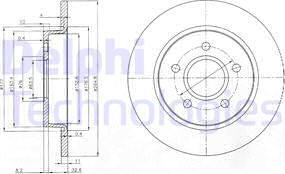 Delphi BG3896-C - Jarrulevy inparts.fi