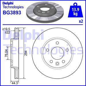 Delphi BG3893 - Jarrulevy inparts.fi