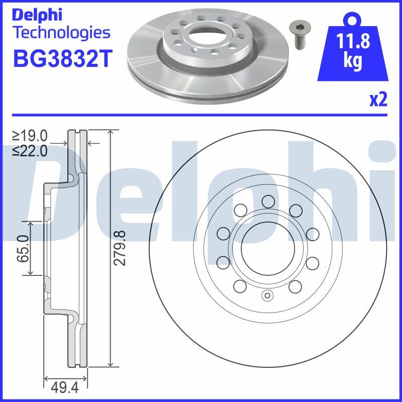 Delphi BG3832T - Jarrulevy inparts.fi