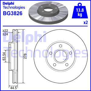 Delphi BG3826 - Jarrulevy inparts.fi