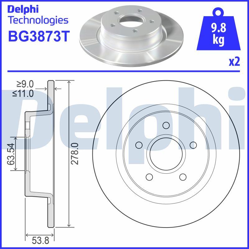 Delphi BG3873T - Jarrulevy inparts.fi