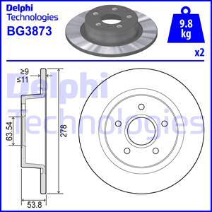 Delphi BG3873 - Jarrulevy inparts.fi