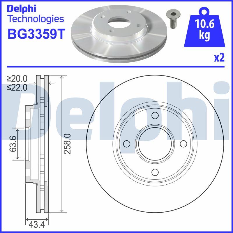 Delphi BG3359T - Jarrulevy inparts.fi