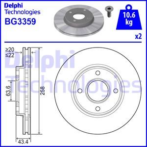 Delphi BG3359 - Jarrulevy inparts.fi