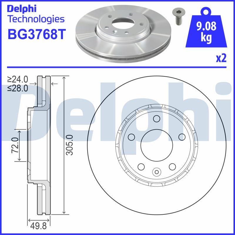 Delphi BG3768T - Jarrulevy inparts.fi