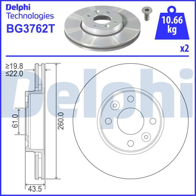 Delphi BG3762T - Jarrulevy inparts.fi