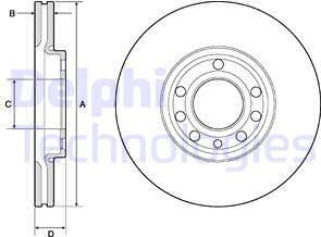 Delphi BG3713C - Jarrulevy inparts.fi