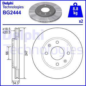 Delphi BG2444 - Jarrulevy inparts.fi