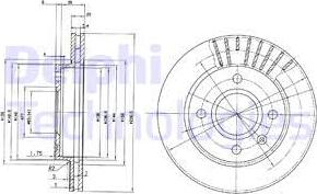 Delphi BG2440C-18B1 - Jarrulevy inparts.fi