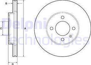 Delphi BG2455-C - Jarrulevy inparts.fi