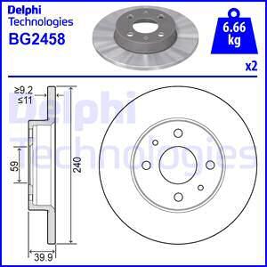 Delphi BG2458 - Jarrulevy inparts.fi