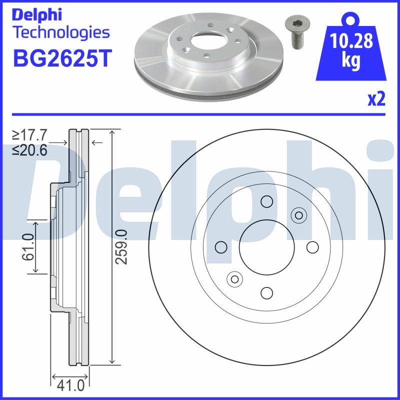 Delphi BG2625T - Jarrulevy inparts.fi