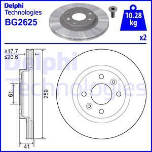 Delphi BG2625 - Jarrulevy inparts.fi