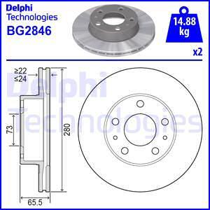 Delphi BG2846 - Jarrulevy inparts.fi