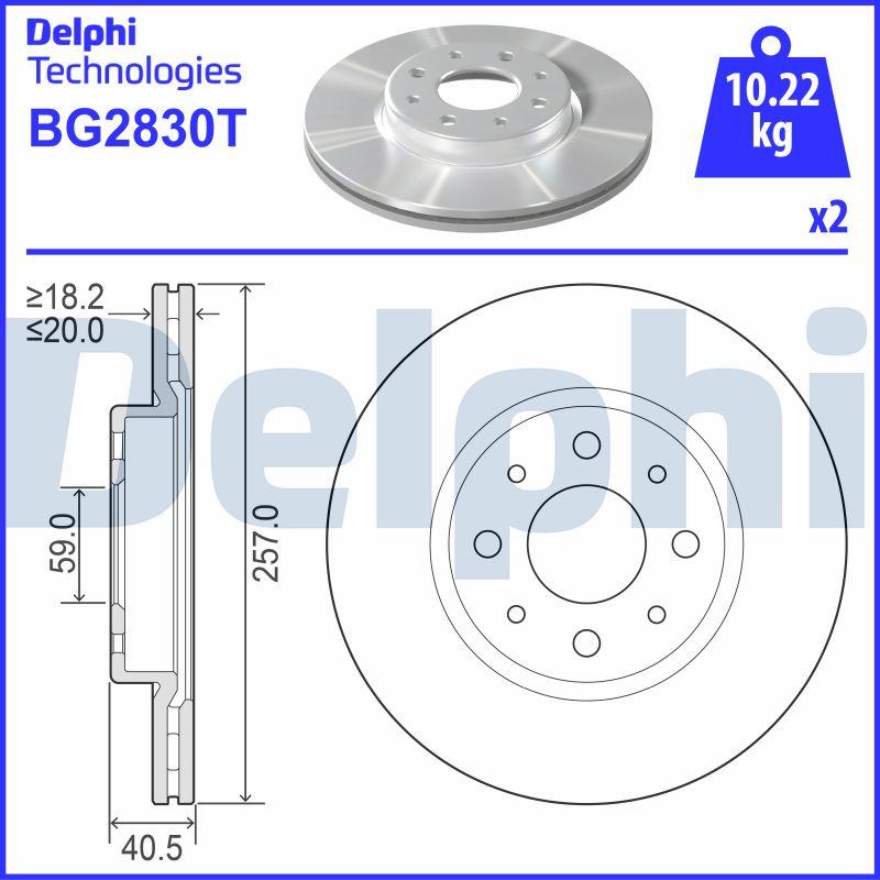 Delphi BG2830T - Jarrulevy inparts.fi