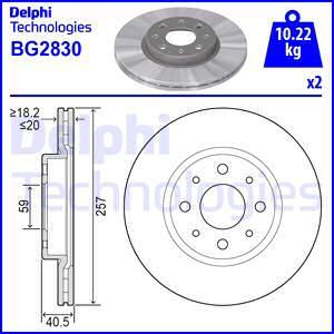 Delphi BG2830 - Jarrulevy inparts.fi