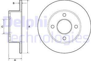 Delphi BG2343 - Jarrulevy inparts.fi