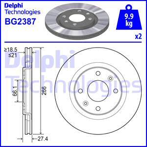 Delphi BG2387 - Jarrulevy inparts.fi