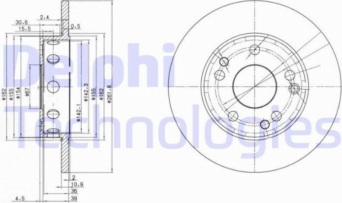 Delphi BG2298 - Jarrulevy inparts.fi