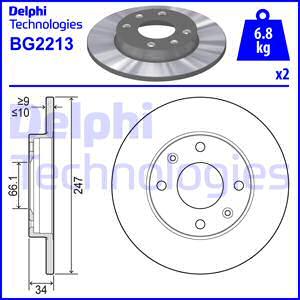 Delphi BG2213 - Jarrulevy inparts.fi