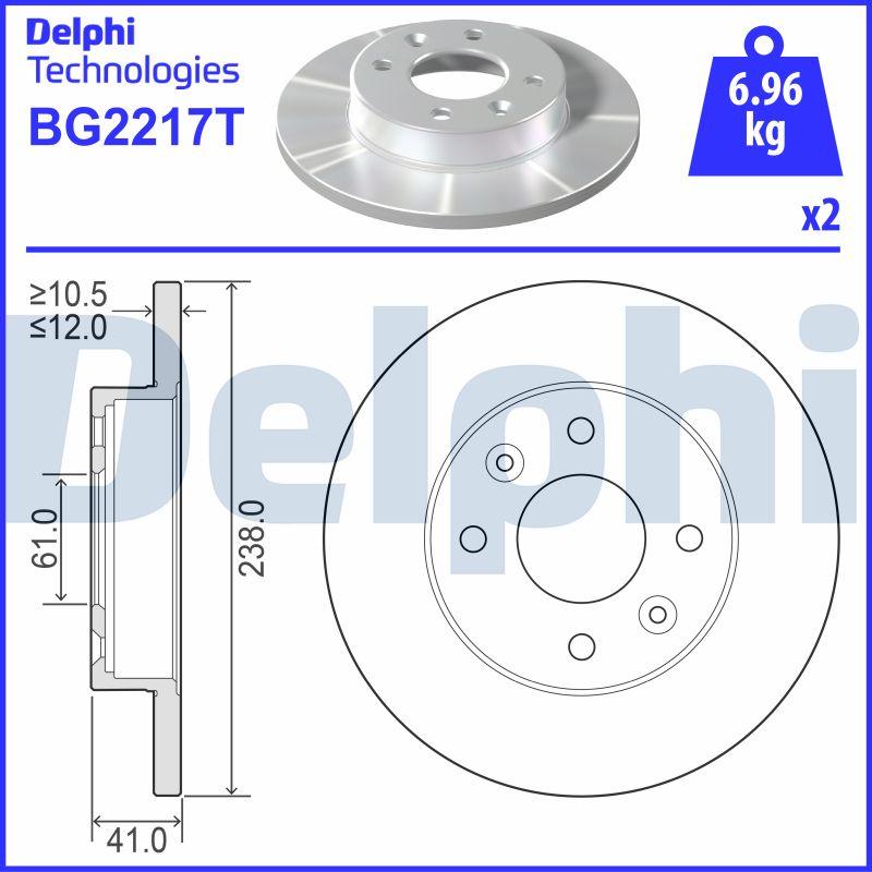 Delphi BG2217T - Jarrulevy inparts.fi