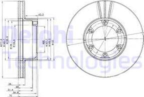 Delphi BG2286 - Jarrulevy inparts.fi