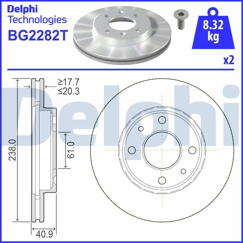 Delphi BG2282T - Jarrulevy inparts.fi