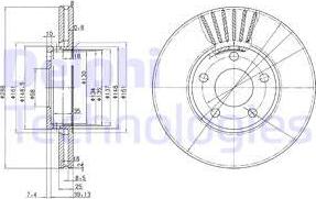 Delphi BG2745C-18B1 - Jarrulevy inparts.fi