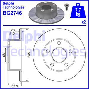 Delphi BG2746 - Jarrulevy inparts.fi