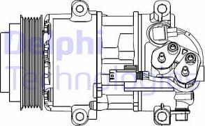 Delphi CS20499 - Kompressori, ilmastointilaite inparts.fi