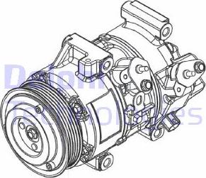 Delphi CS20495 - Kompressori, ilmastointilaite inparts.fi