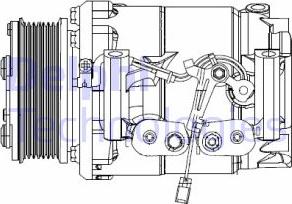 Delphi CS20492 - Kompressori, ilmastointilaite inparts.fi